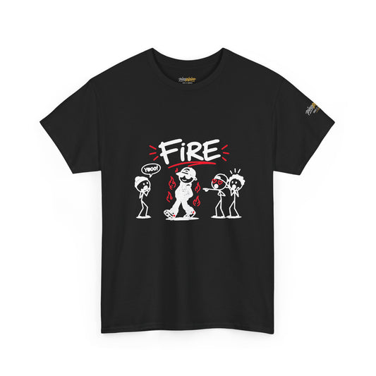 "Fire" Gen Z Cartoon Tee