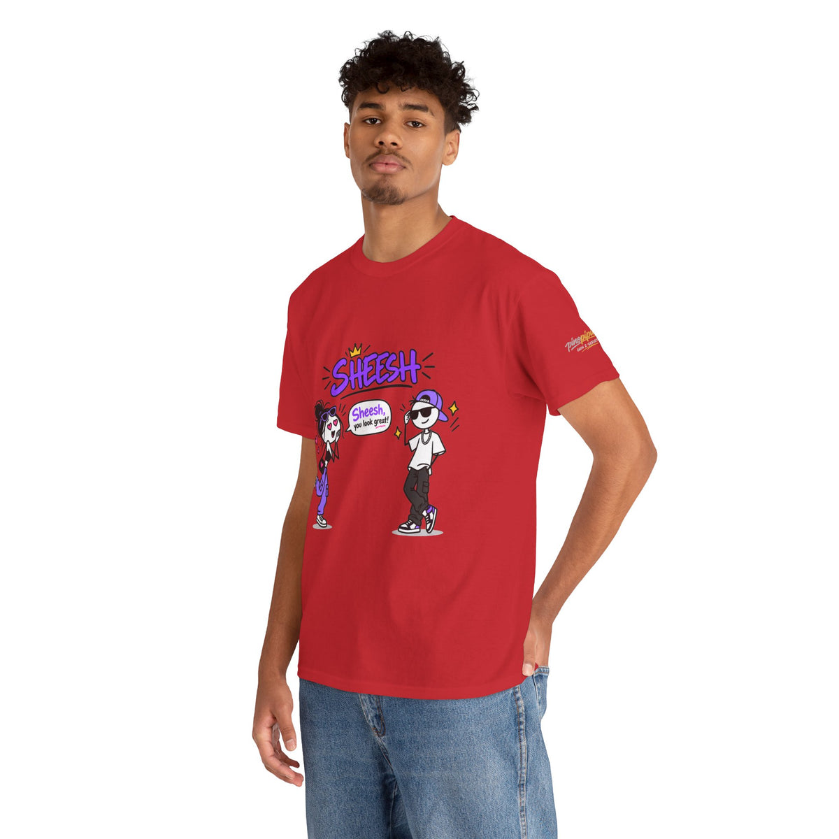 "Sheesh" Cartoon Tee — Funny Retro Graphic T-Shirt