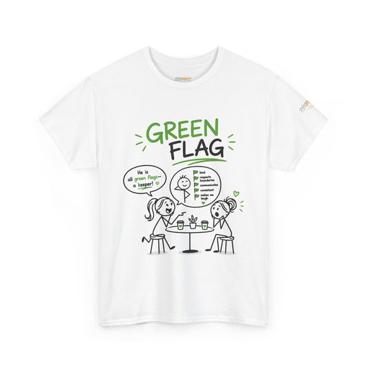 "Green Flag" Conversation T‑Shirt — Funny Dating Talk Tee