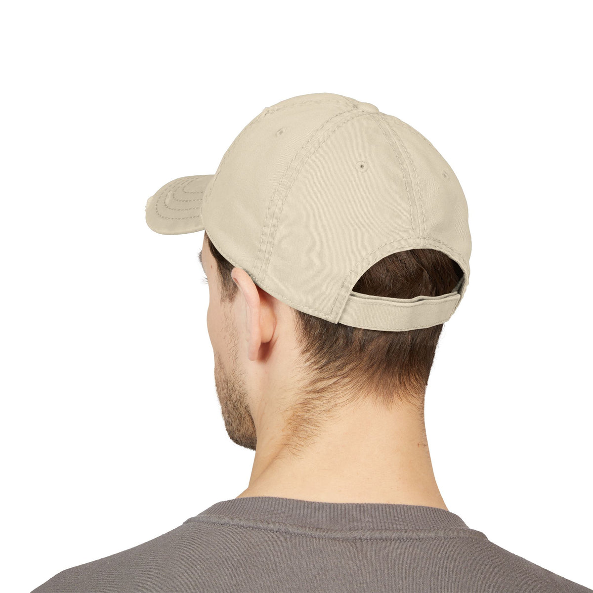 Distressed Embroidered Hat - Pinopipino Script Logo Cap