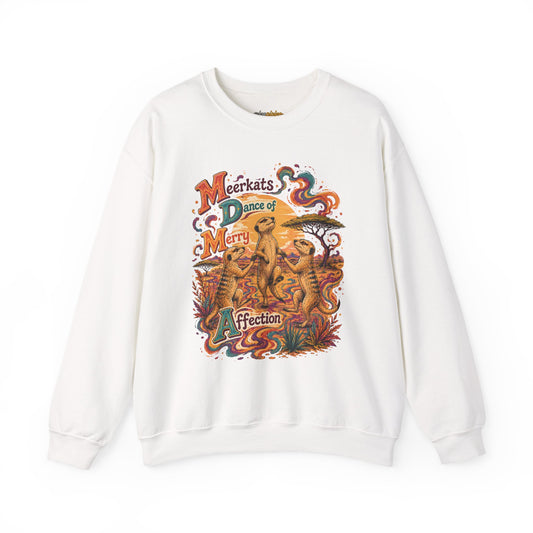 "Meerkats Dance of Merry Affection" Crewneck Sweatshirt