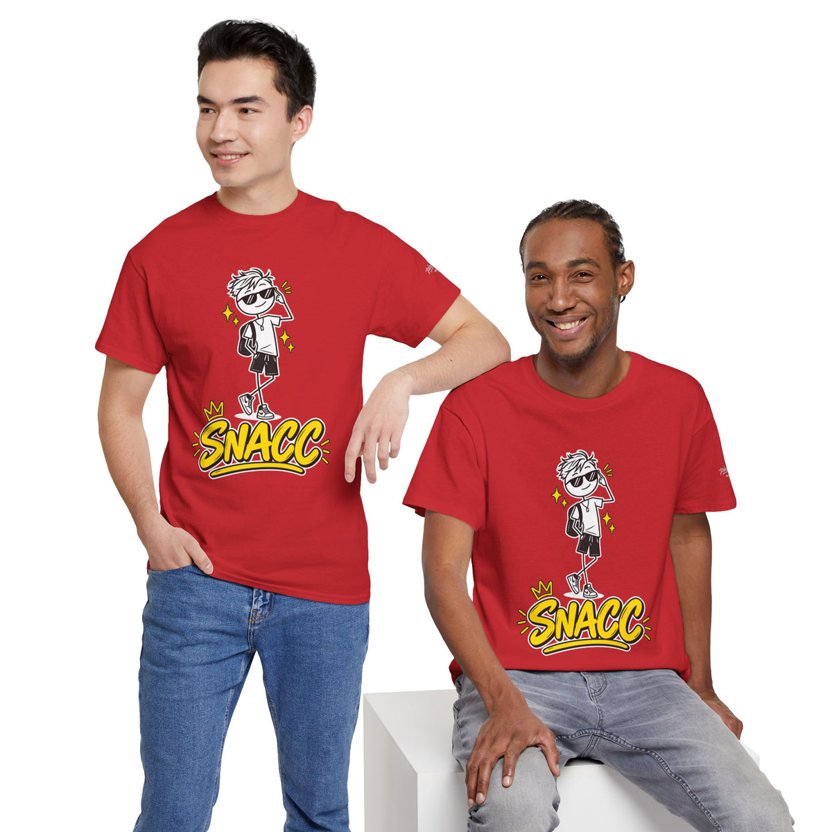 “SNACC” Man Graphic Streetwear Tee