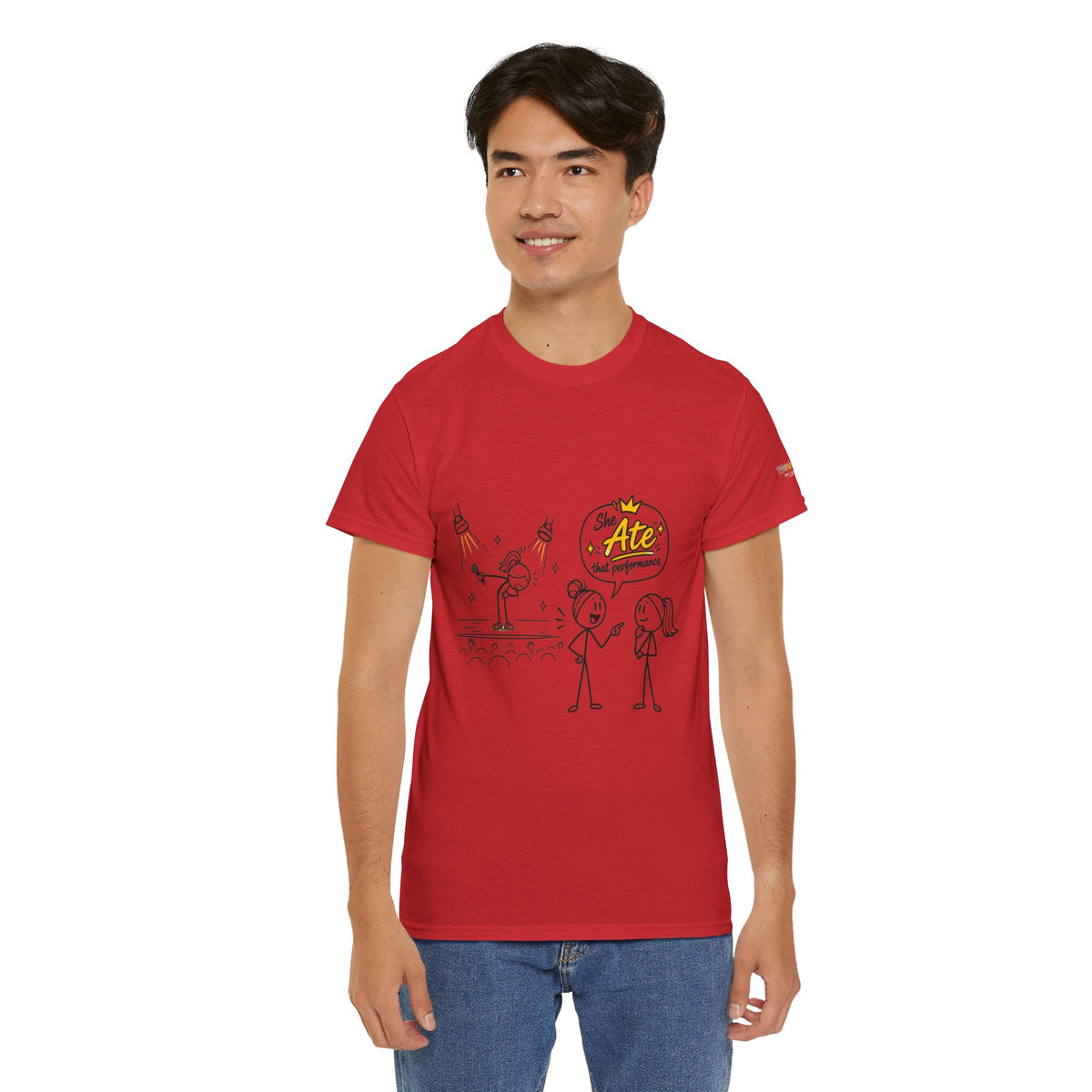 "Ate" Gen Z Slang - Stick Figure Tee
