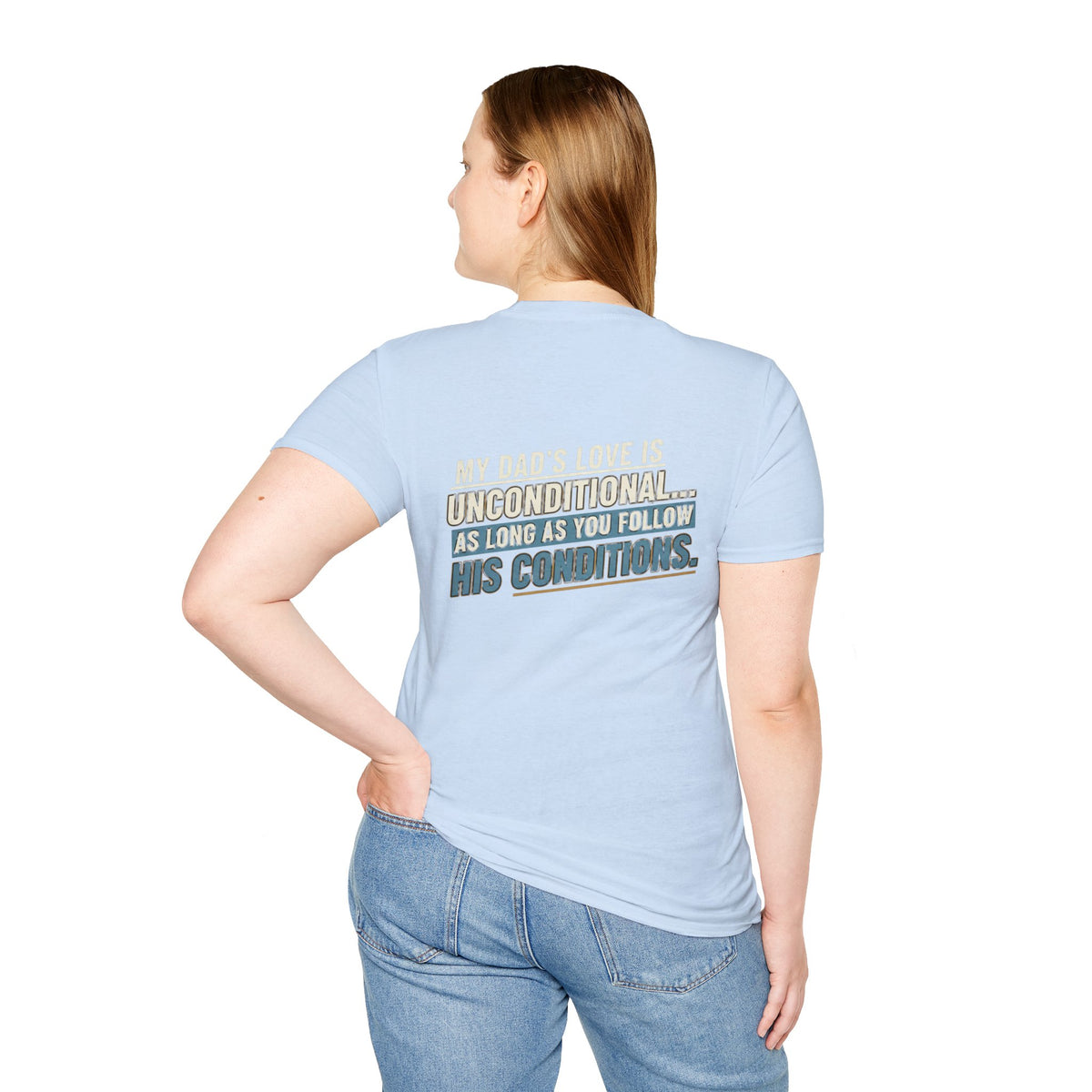 "My Dad’s Love Is Unconditional" Retro Graphic Father’s Day Tee