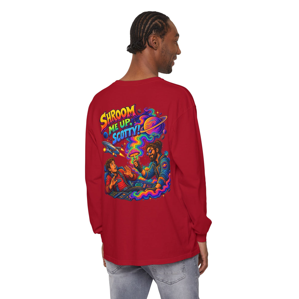 Shroom Me Up Scotty! Long Sleeve T‑Shirt