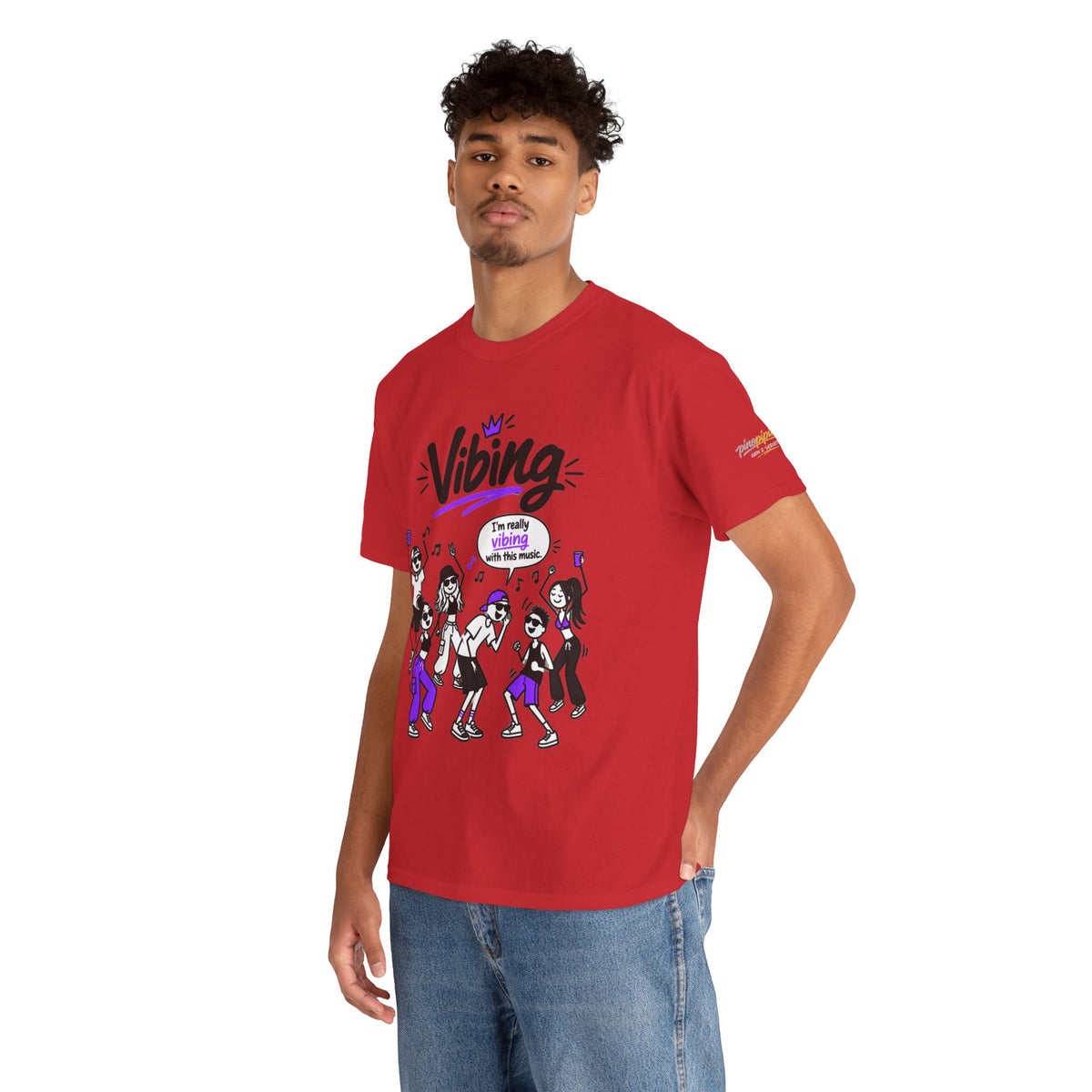 Vibing Dance Party Tee — "I'm Really Vibing" Graphic T-Shirt