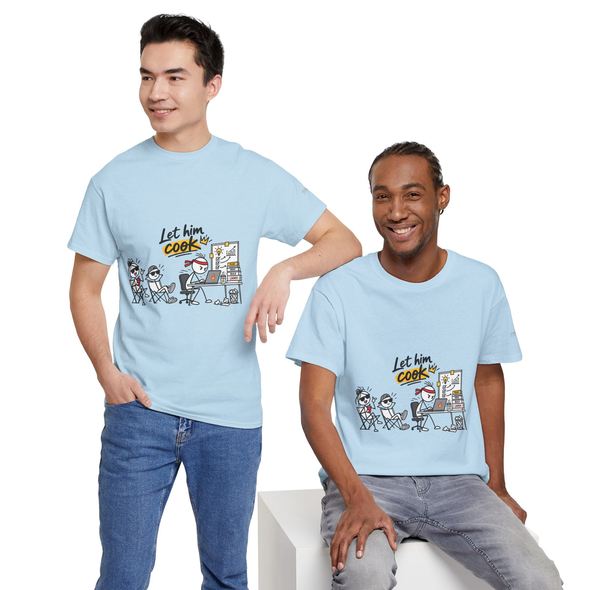 "Let Him Cook" Cartoon Graphic Tee