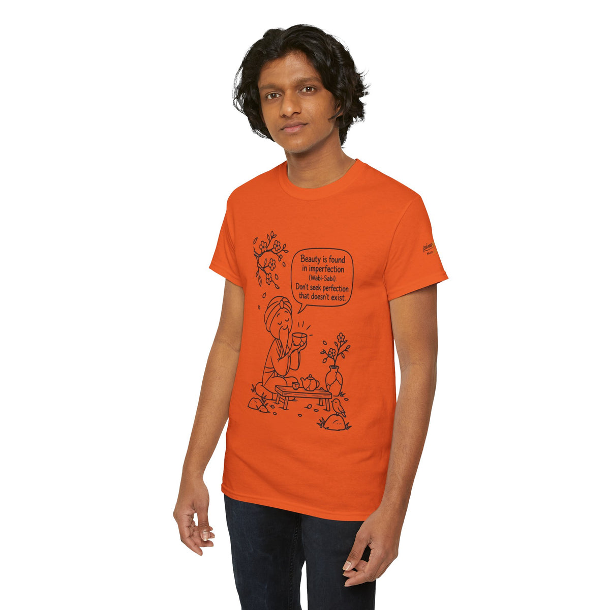 "Beauty is Found in Imperfection" Mindful Graphic Cotton Tee