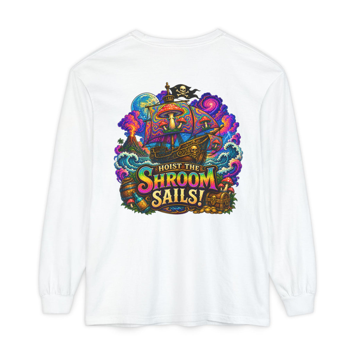 Hoist the Shroom Sails! Long Sleeve T‑Shirt