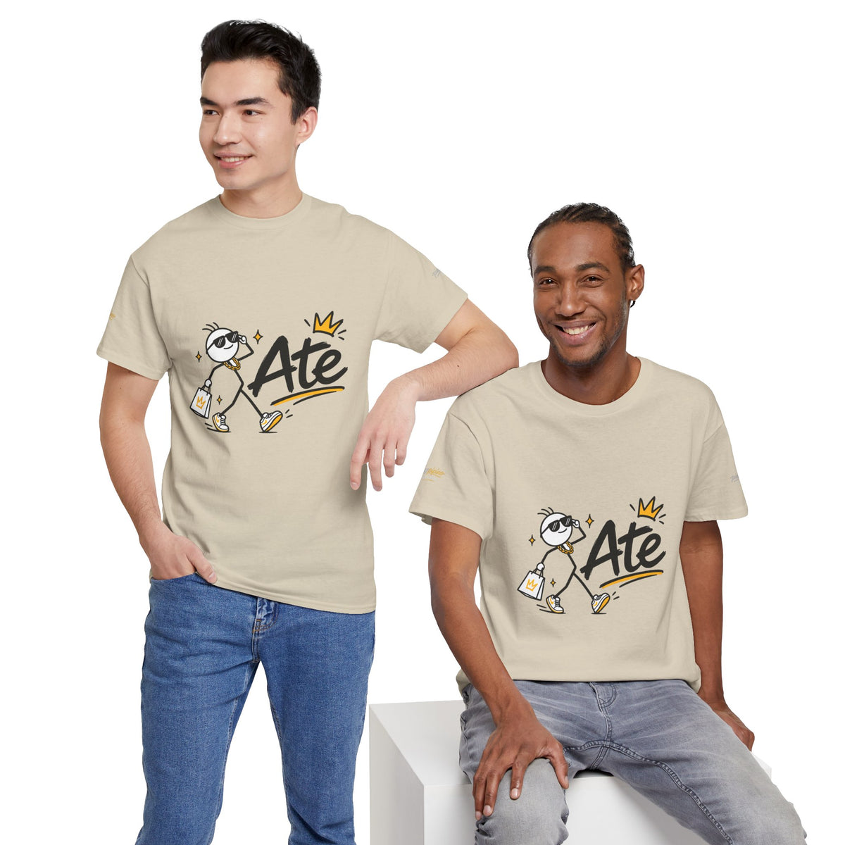 "Ate" Stickman Gen Z Slang Tee