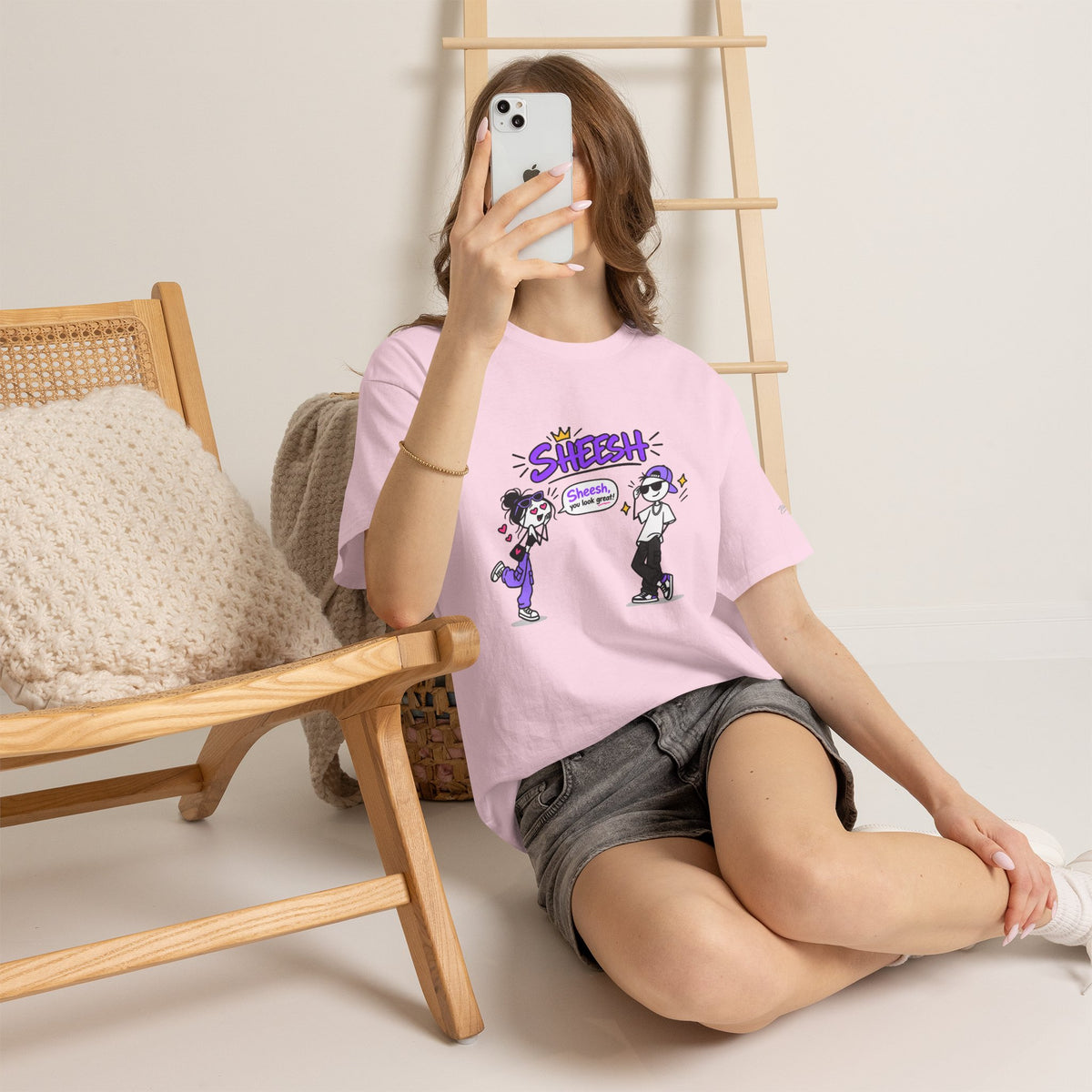 "Sheesh" Cartoon Tee — Funny Retro Graphic T-Shirt