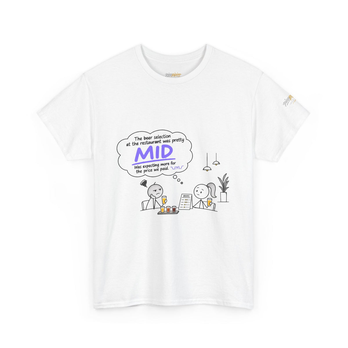 "Mid" GenZ Slang Humor T‑Shirt