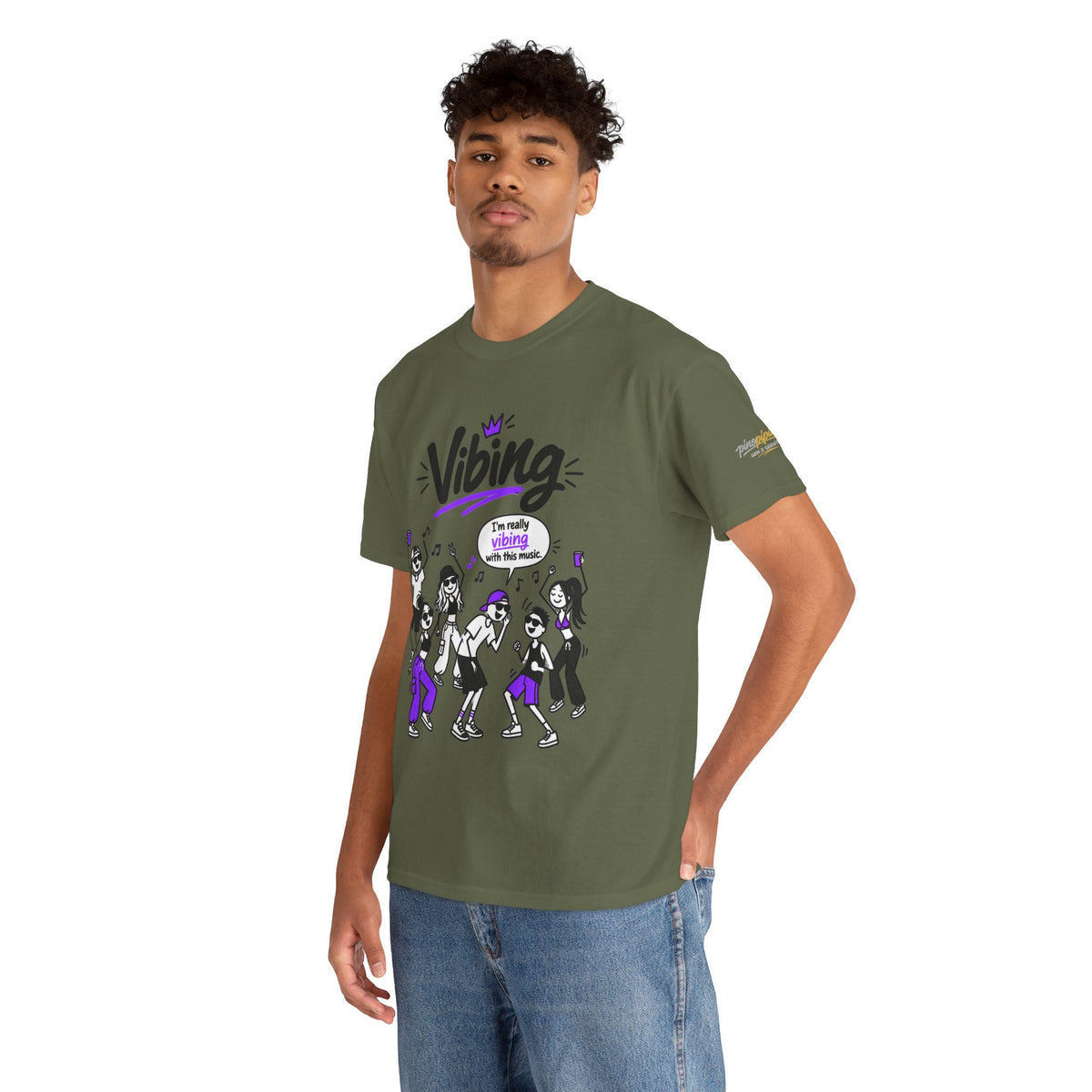 Vibing Dance Party Tee — "I'm Really Vibing" Graphic T-Shirt