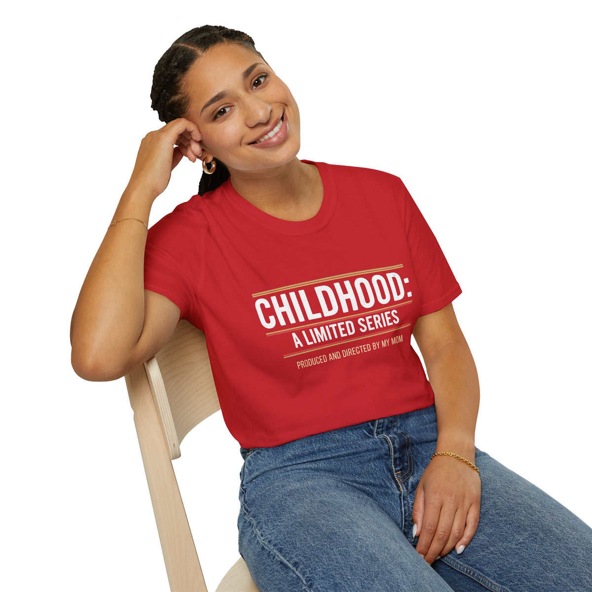 "Childhood: A Limited Series - Produced and Directed by My Mom" Vintage Retro Tee