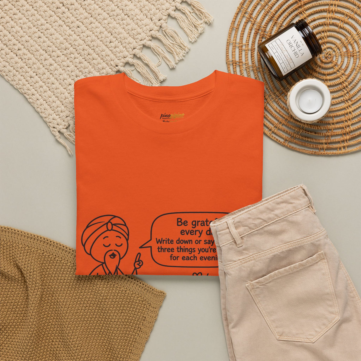 Gratitude Master Lee's Wisdom Tee — "Be grateful every day" Graphic T-Shirt