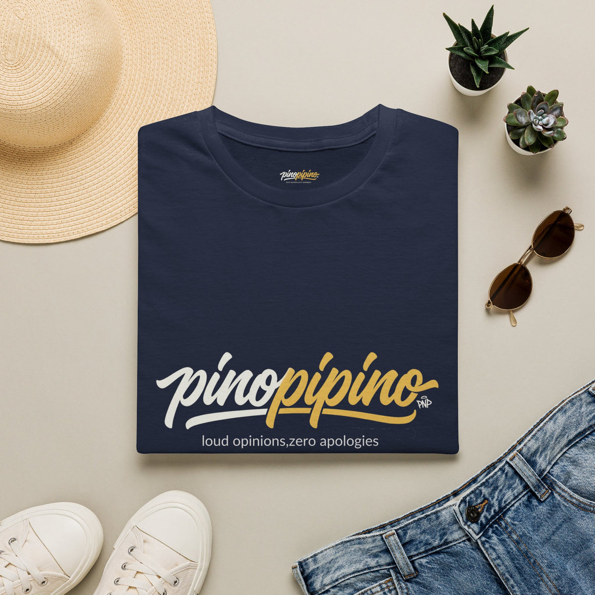 Pinopipino Logo T-Shirt — Retro Script
