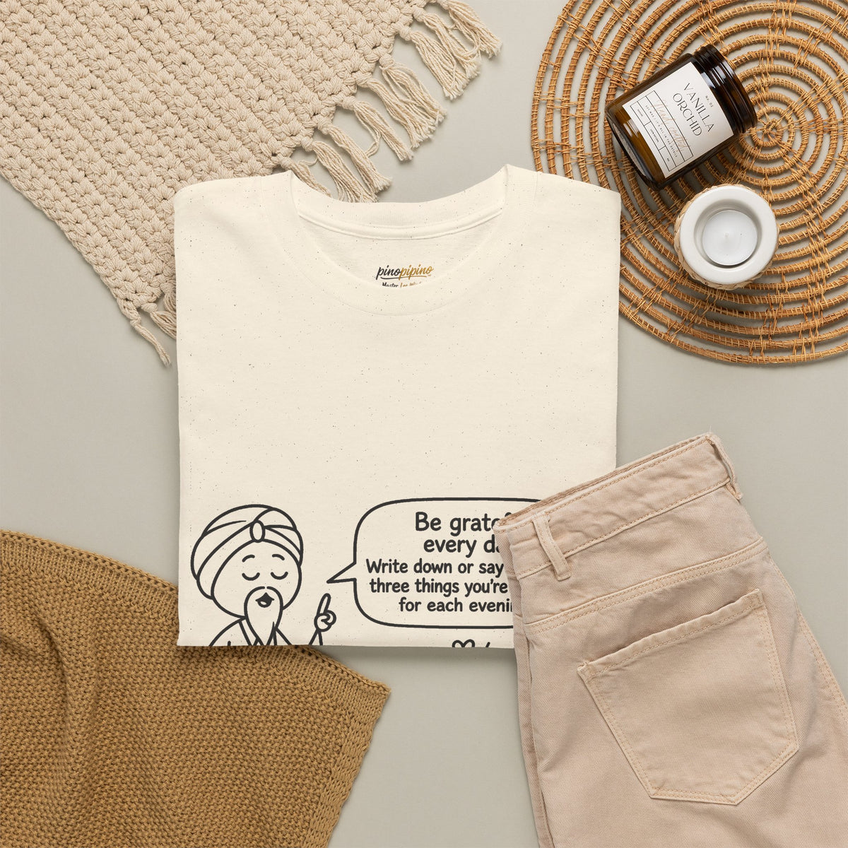 Gratitude Master Lee's Wisdom Tee — "Be grateful every day" Graphic T-Shirt