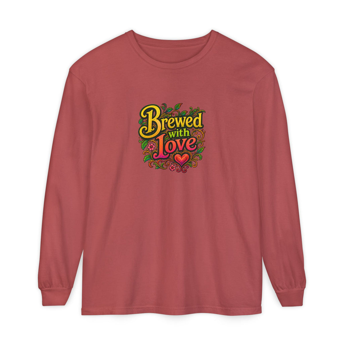 "Brewed with Love, Sipped with Awe" Long Sleeve Tee