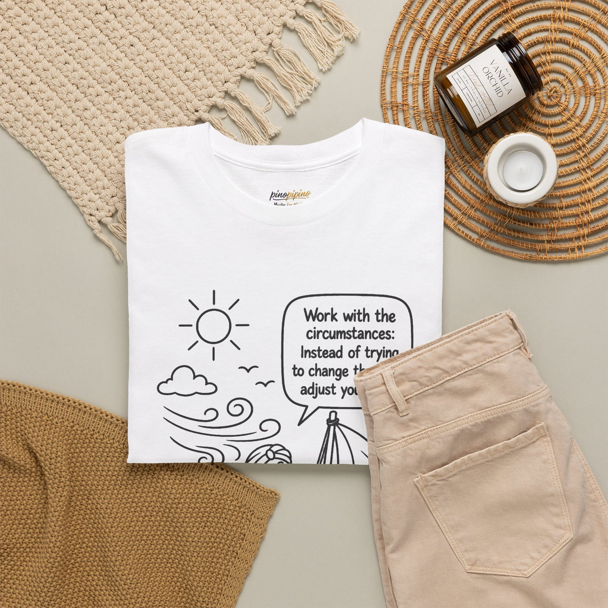 "Work with the circumstances" - Master Lee's Wisdom Tee