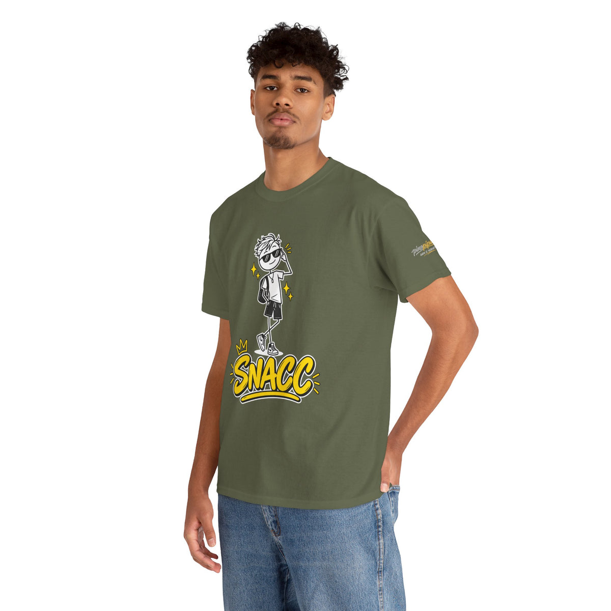 “SNACC” Man Graphic Streetwear Tee