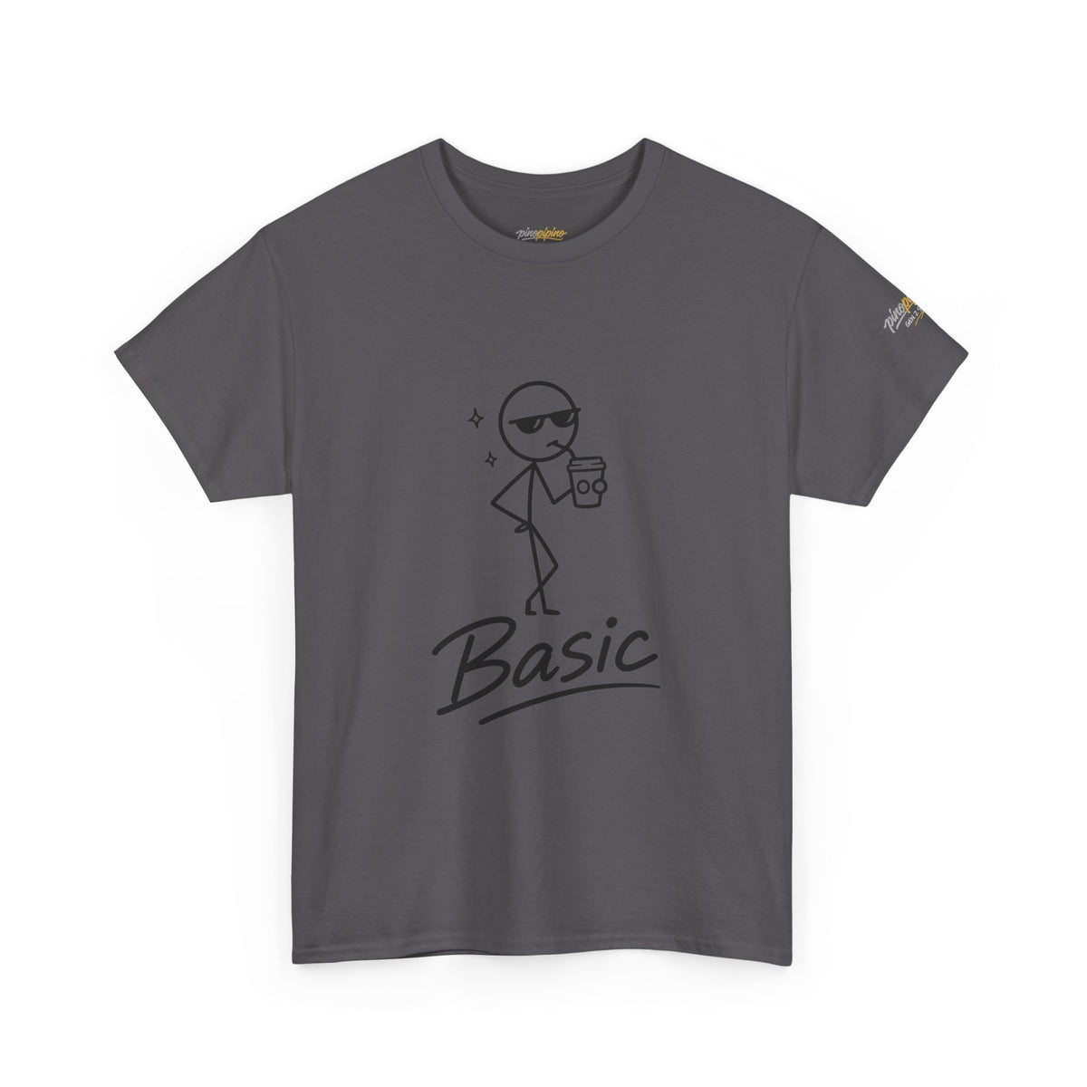 "Basic" Stick Figure Coffee Tee