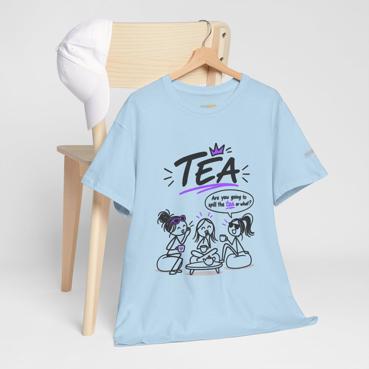 "Tea: Are you going to spill the tea or what?" Cartoon Graphic Tee