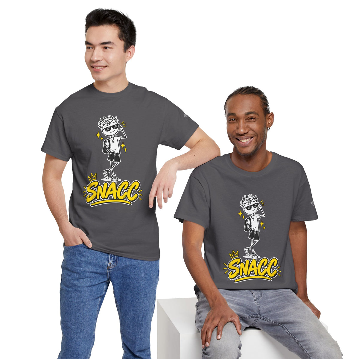 “SNACC” Man Graphic Streetwear Tee