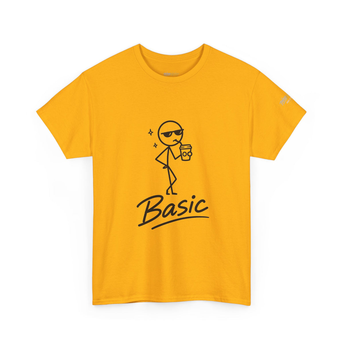 "Basic" Stick Figure Coffee Tee