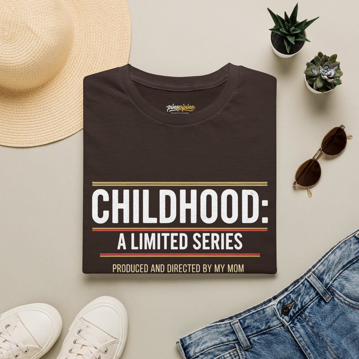 "Childhood: A Limited Series - Produced and Directed by My Mom" Vintage Retro Tee