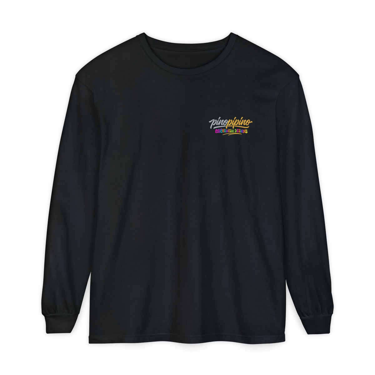 Psychedelic Mushroom Long Sleeve T‑Shirt — "Shrooming Where the Grass Is Greener"