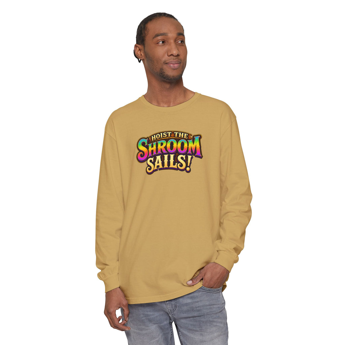 Hoist the Shroom Sails! Long Sleeve T‑Shirt