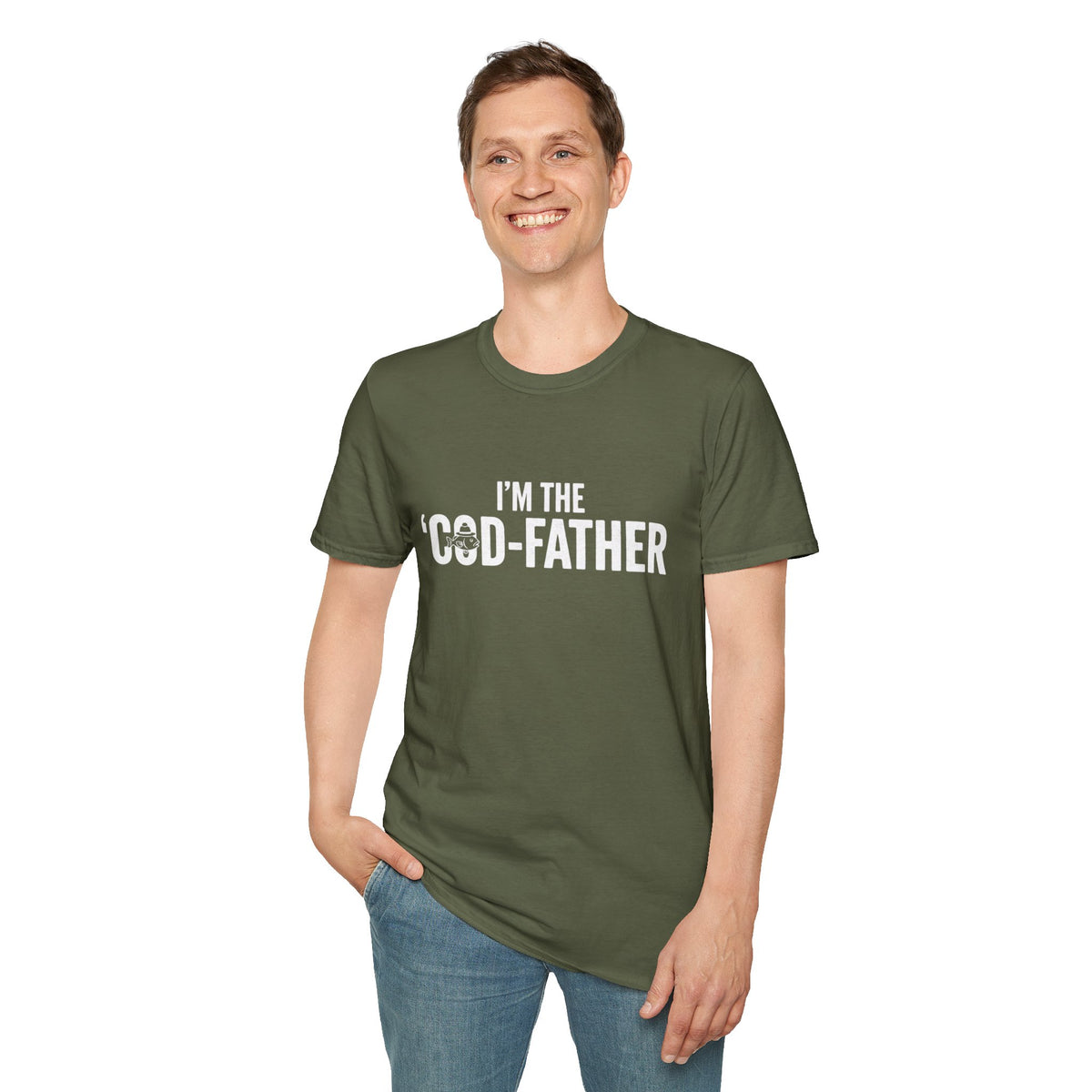 "I'm the 'Cod-Father'" - Funny Fisherman T-Shirt