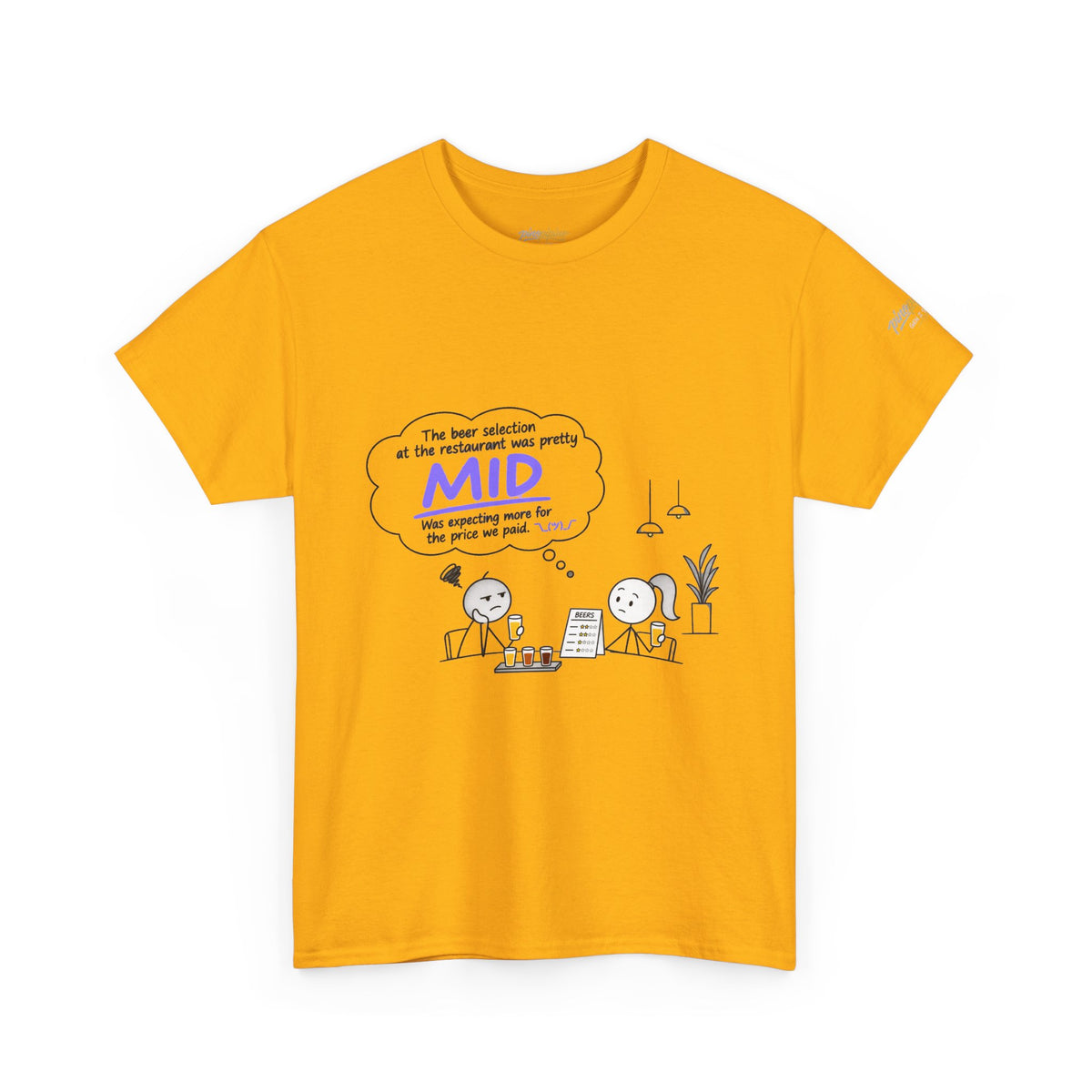 "Mid" GenZ Slang Humor T‑Shirt