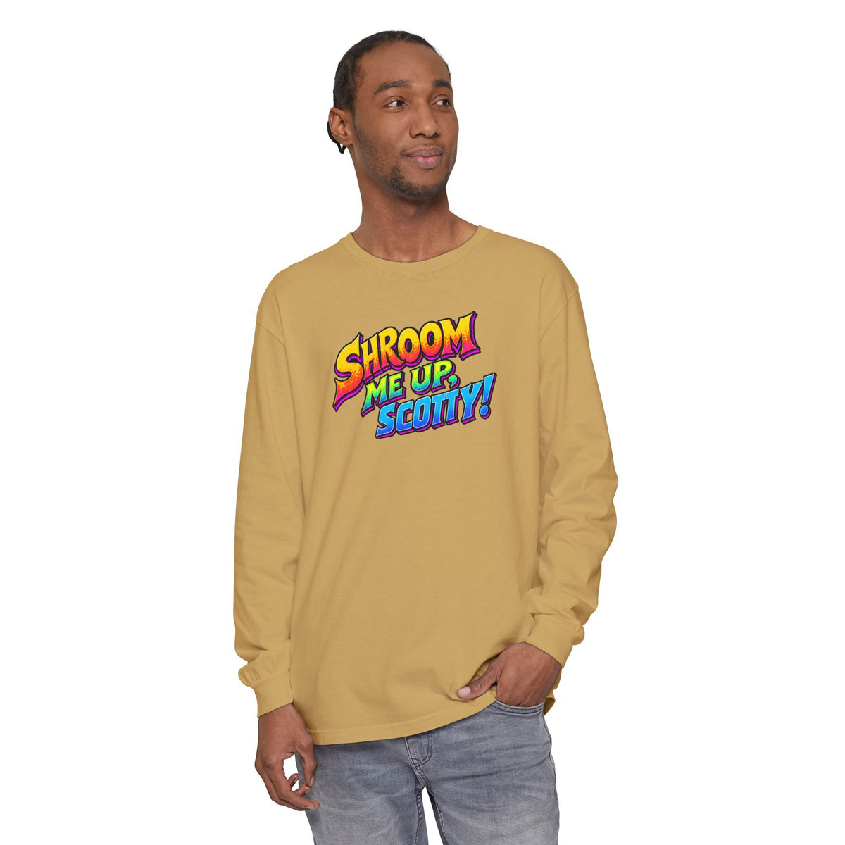 Shroom Me Up Scotty! Long Sleeve T‑Shirt
