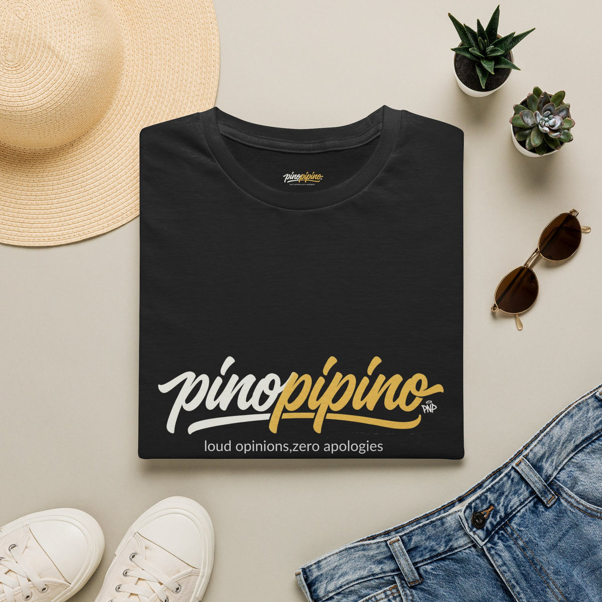 Pinopipino Logo T-Shirt — Retro Script