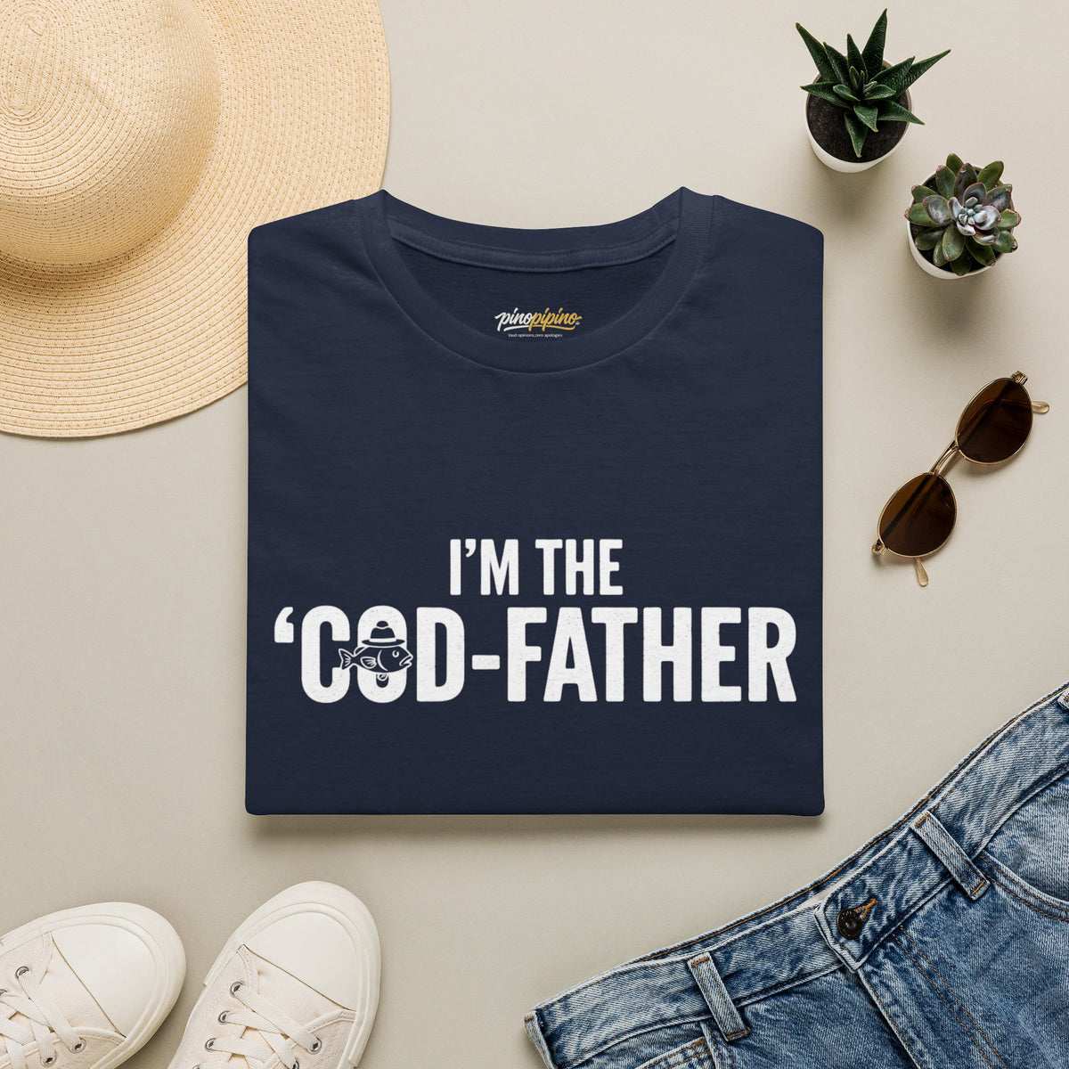 "I'm the 'Cod-Father'" - Funny Fisherman T-Shirt