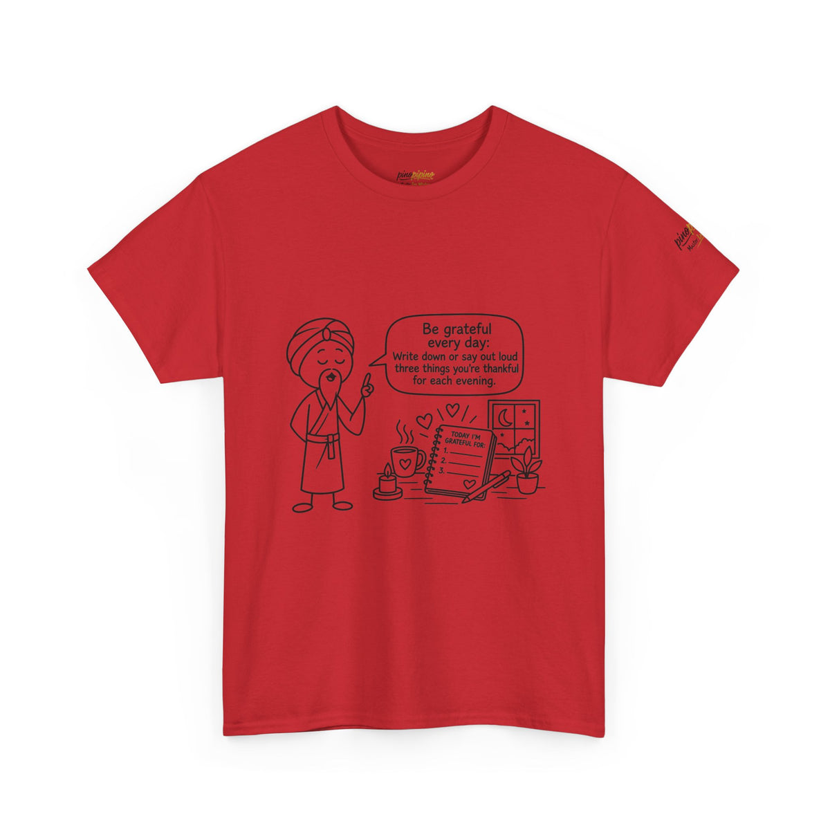 Gratitude Master Lee's Wisdom Tee — "Be grateful every day" Graphic T-Shirt