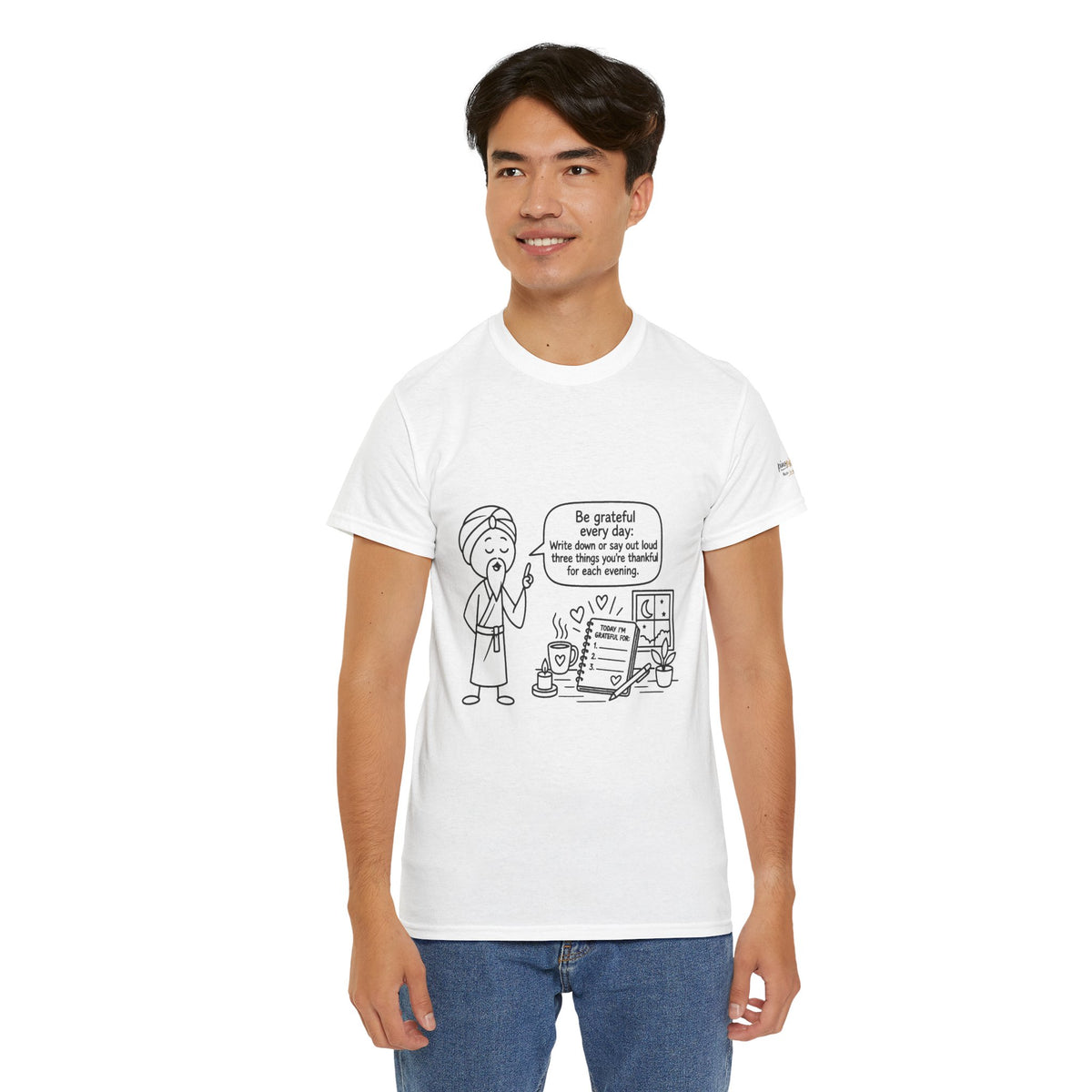 Gratitude Master Lee's Wisdom Tee — "Be grateful every day" Graphic T-Shirt
