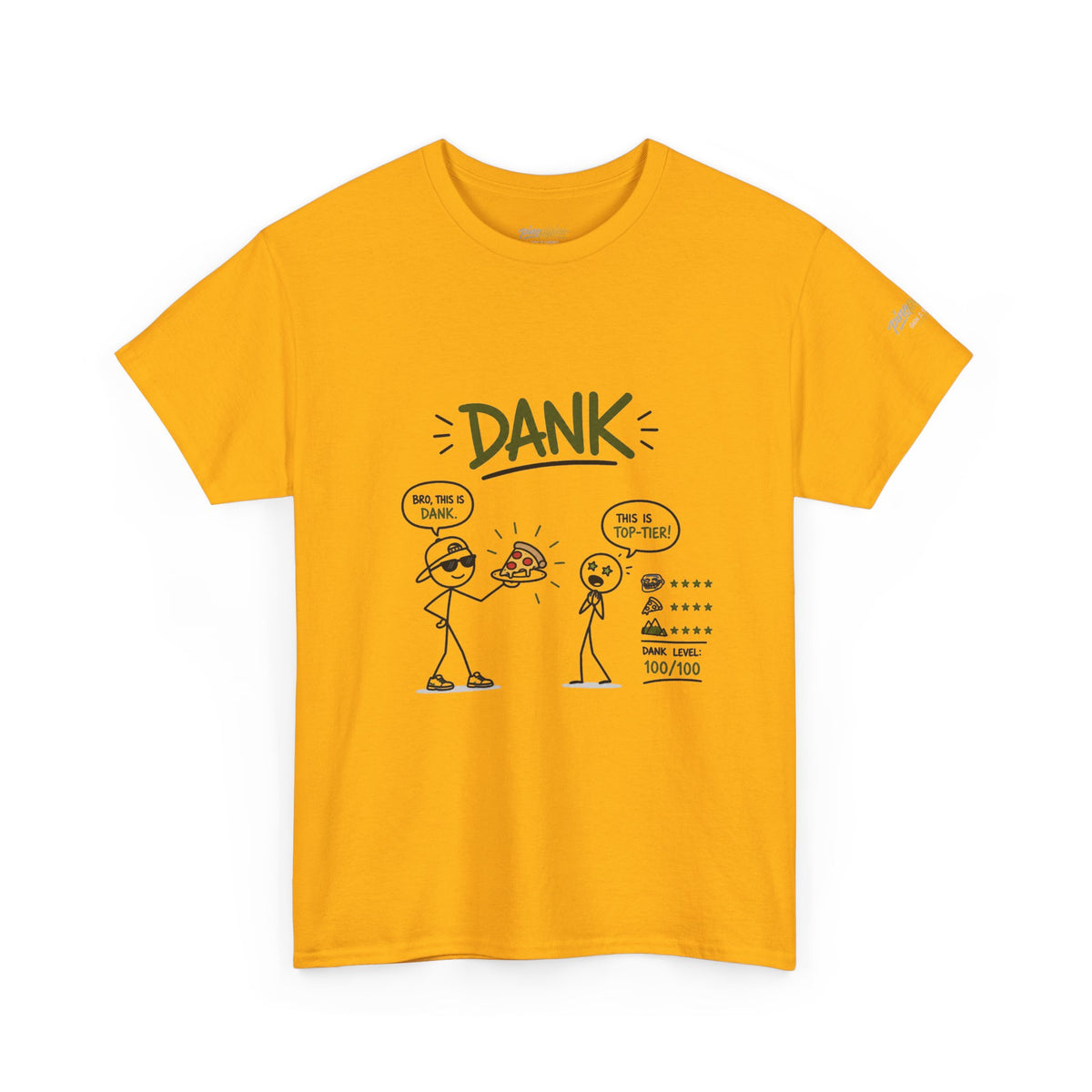 "DANK" Gen Z Slang Funny Stick Figure Comic Tee