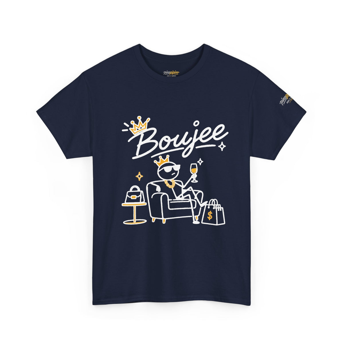 "Boujee" Minimal Graphic Cotton T-Shirt