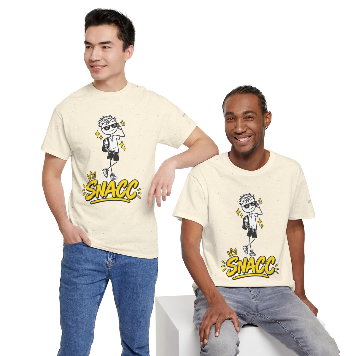 “SNACC” Man Graphic Streetwear Tee
