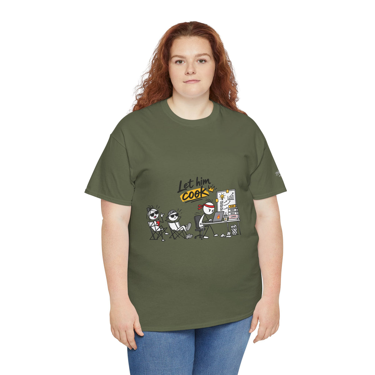 "Let Him Cook" Cartoon Graphic Tee