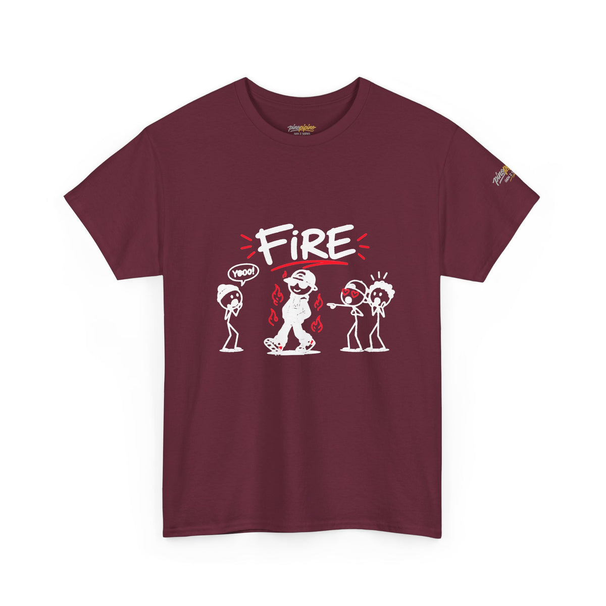 "Fire" Gen Z Cartoon Tee