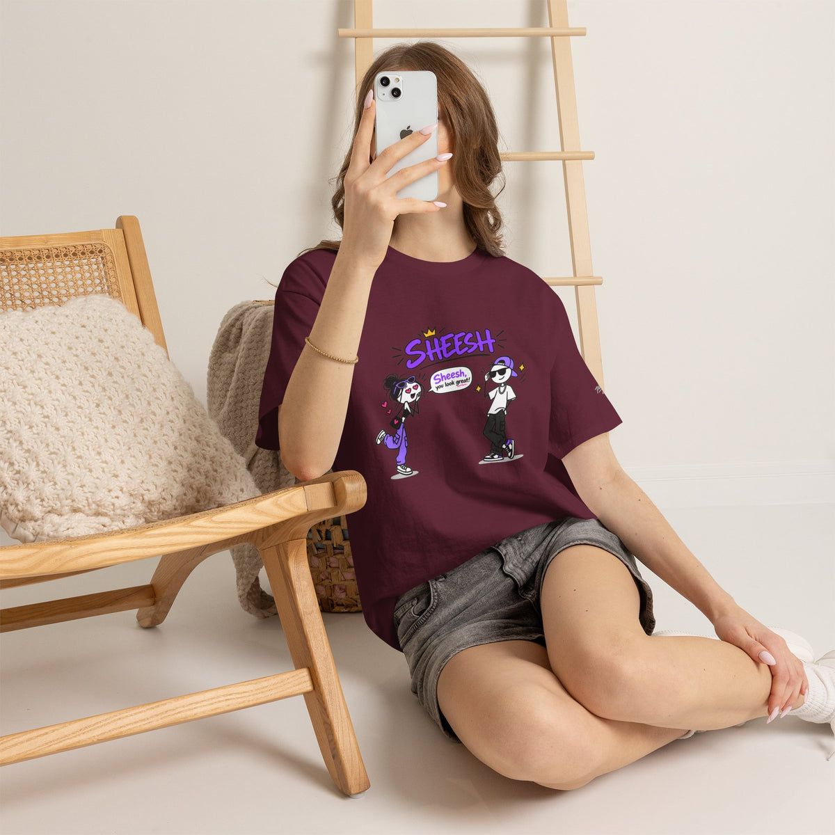 "Sheesh" Cartoon Tee — Funny Retro Graphic T-Shirt
