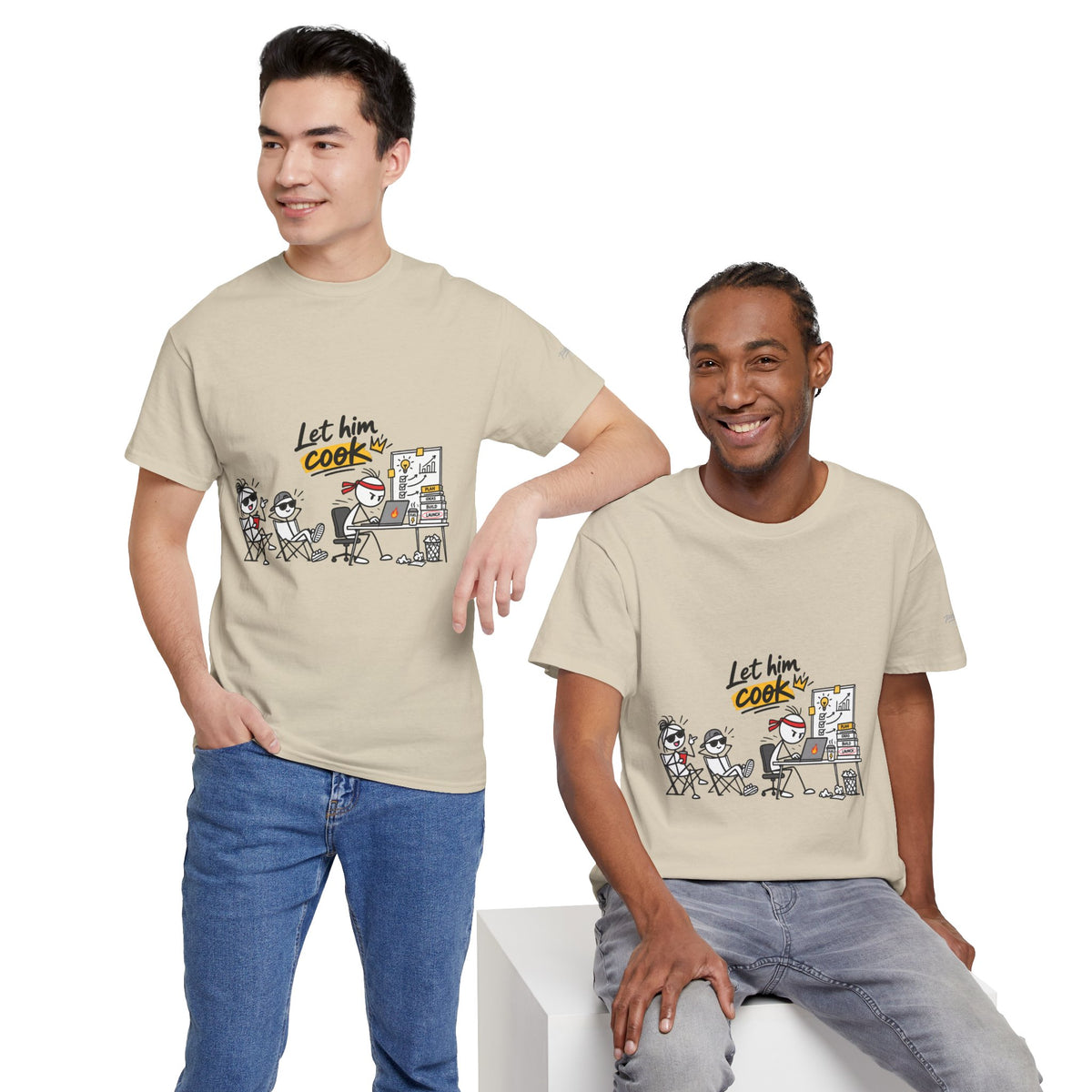 "Let Him Cook" Cartoon Graphic Tee