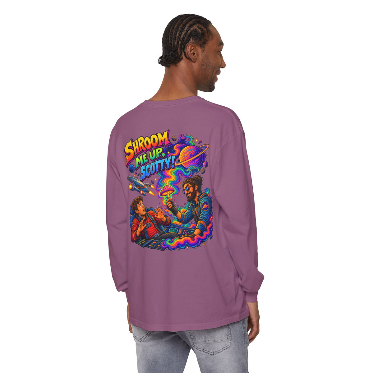 Shroom Me Up Scotty! Long Sleeve T‑Shirt
