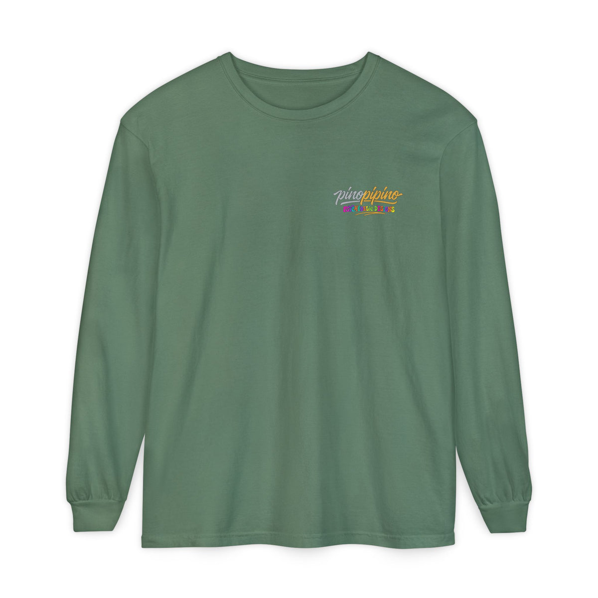 Psychedelic Mushroom Long Sleeve T‑Shirt — "Shrooming Where the Grass Is Greener"