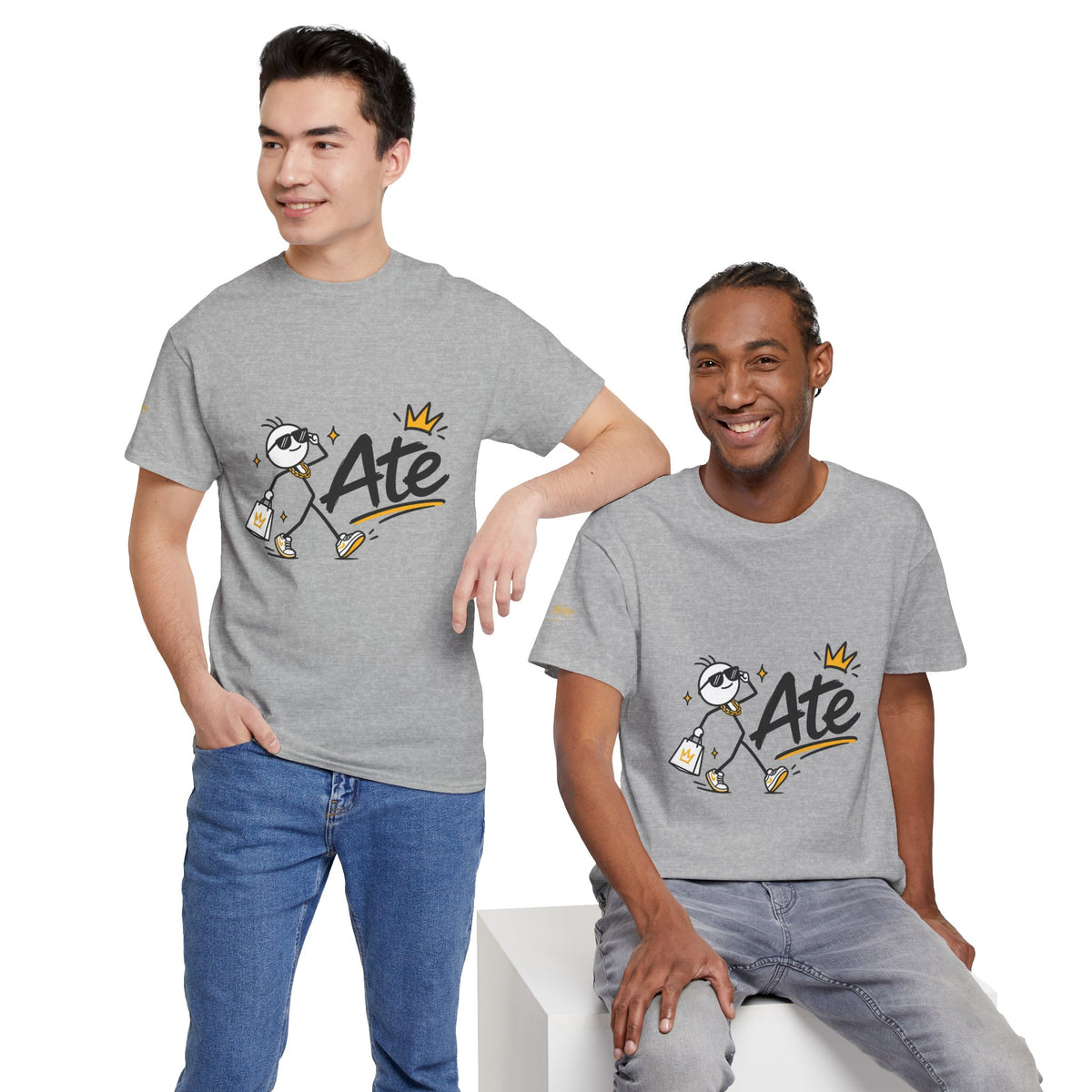 "Ate" Stickman Gen Z Slang Tee