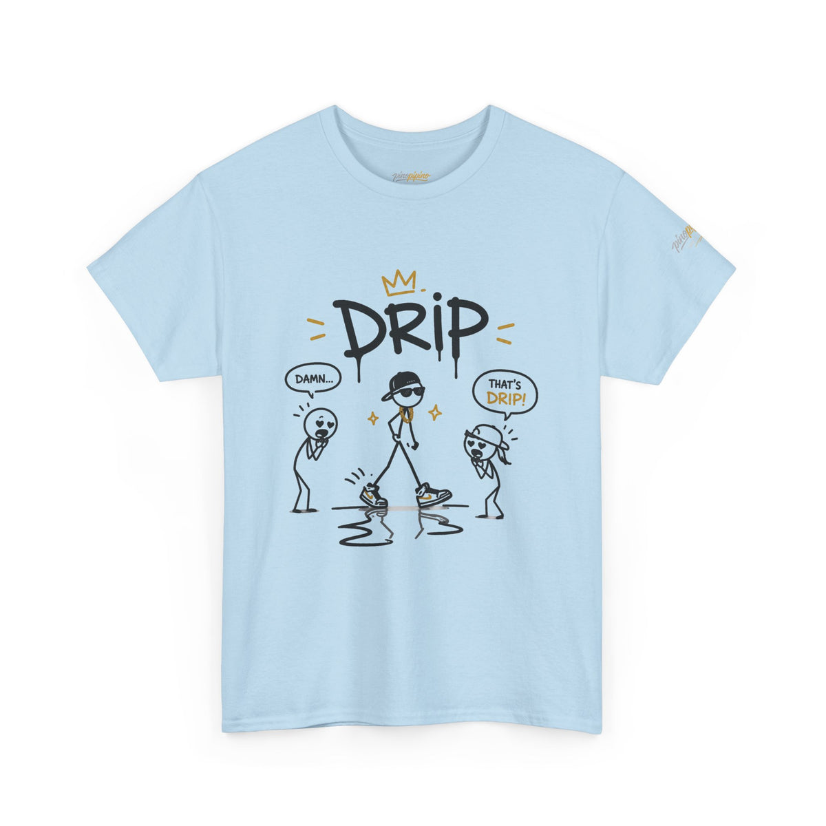 "Drip" Gen Z Slang Funny Stick Figure T‑Shirt