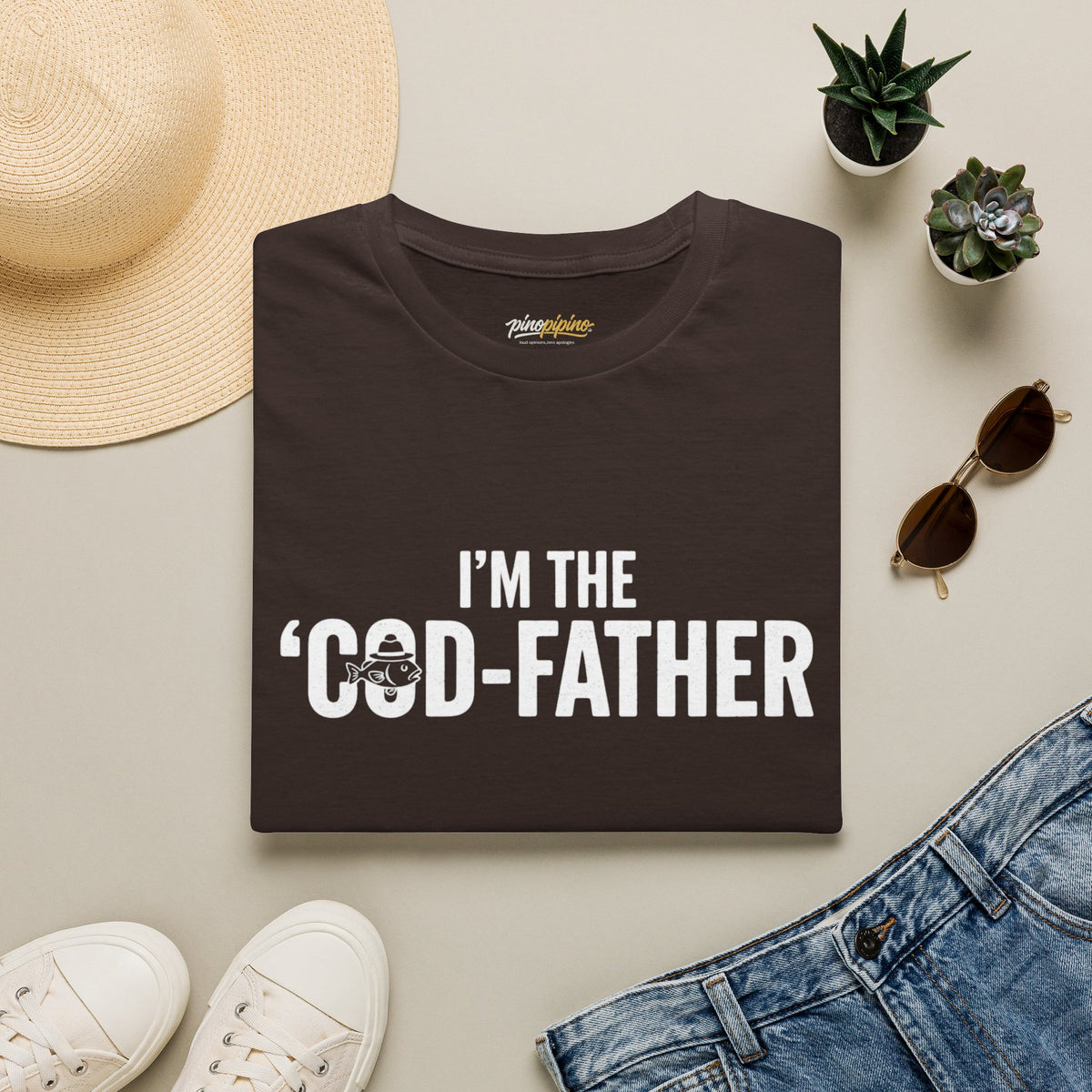 "I'm the 'Cod-Father'" - Funny Fisherman T-Shirt
